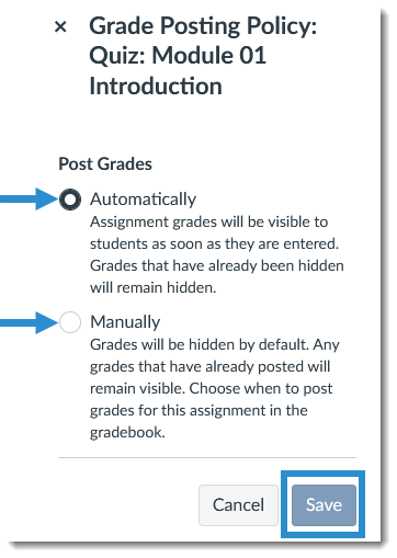 Quick Tip Grade Posting Policy Regional Campuses